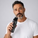 Tăietor de păr fără fir cu lamă DLC Baterie 4600 mAh Autonomie 360 minute Ecran LED Încărcare USB Negru Mașină de tuns părul 10 piepteni 6