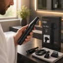 Tăietor de păr pentru bărbați 3in1 Rezistent la apă IPX5 Spălabil Autonomie 90 de minute Pieptene 3–12 mm Negru Aparat de ras pentru întregul corp 3