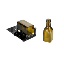 Tăietor de sticle din sticlă set de 19 piese suport ajustabil 22,5×11,5×8 cm oțel inoxidabil negru pentru tăiere DIY a sticlelor 2
