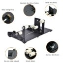 Tăietor de sticle din sticlă set de 19 piese suport ajustabil 22,5×11,5×8 cm oțel inoxidabil negru pentru tăiere DIY a sticlelor 3
