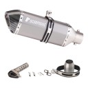 Tăietor final de evacuare pentru motocicletă 370 mm Universal Slip-on 51 mm Cu DB killer Aspect de carbon al capului Pentru motociclete 9