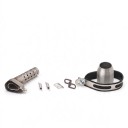Tăietor final de evacuare pentru motocicletă 370 mm Universal Slip-on 51 mm Cu DB killer Aspect de carbon al capului Pentru motociclete 3