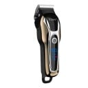 Tăietor profesional de păr pentru bărbați cu ecran LCD Putere 5 W Autonomie 120 minute Piepteni de 3 până la 13 mm Negru-auriu Mașină de tuns 2