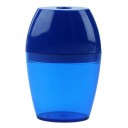 Taille-crayon compact transparent Taille-crayon mécanique en plastique pour étudiants 6 x 2,8 cm 3