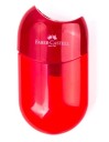 Taille-crayon en plastique à double ouverture Compact taille-crayon transparent avec deux ouvertures  7,7 x 4,2 cm 2