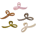 Taille universelle Élastique à cheveux élégant pour femmes Design en arc minimaliste Pince solide pour chignon ou queue de cheval Accessoire 6