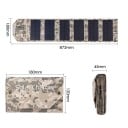 Taittuva aurinkopaneeli 100W USB 5V 875x180 mm kannettava aurinkovirtapankki latauskaapelilla vaellukseen, leirintäalueelle 5