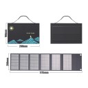 Taittuva kannettava aurinkopaneelilaukku 1000 W 1175 x 280 mm USB- ja DC-lähtölaturi ulkokäyttöön, matkapuhelimeen, kotikäyttöön 2