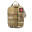 Taktická zdravotnícka Zdravotnícky batoh Taktický vojenský batoh Zdravotnícka taška s niekoľkými vreckami Taktická lekárnička 21 x 15 x 10 cm 5
