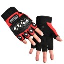 Taktické polorukavice bez prstů s ocelovou výztuhou na kloubech polyester univerzální velikost na sebeobranu i moto sport 1
