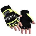 Taktické polorukavice bez prstů s ocelovou výztuhou na kloubech polyester univerzální velikost na sebeobranu i moto sport 4