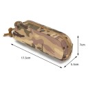 Taktické puzdro na okuliare 17 x 8 x 5 cm z nylonu 1000D Skladacie pevné puzdro s karabínou Vhodné na opasok alebo batoh 5