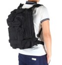 Taktický batoh 25 l s popruhy MOLLE Čtyři oddíly na zip Polstrovaná větraná záda Hrudní a bederní popruh Oxford 43 x 26 x 23 cm 6