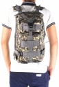 Taktický batoh 25 l s popruhy MOLLE Čtyři oddíly na zip Polstrovaná větraná záda Hrudní a bederní popruh Oxford 43 x 26 x 23 cm 13