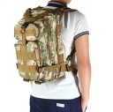 Taktický batoh 25 l s popruhy MOLLE Čtyři oddíly na zip Polstrovaná větraná záda Hrudní a bederní popruh Oxford 43 x 26 x 23 cm 18