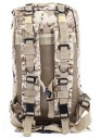 Taktický batoh 25 l s popruhy MOLLE Čtyři oddíly na zip Polstrovaná větraná záda Hrudní a bederní popruh Oxford 43 x 26 x 23 cm 24
