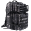 Taktický vojenský batoh Kempingový batoh Velkokapacitní batoh Turistický batoh s několika kapsami 45 L 50 x 30 cm Maskáčový vzor 3