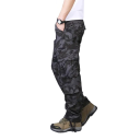 Taktische Camouflage-Hose für Herren, mehrere Taschen, Militärstil, Outdoor-Hose, strapazierfähiges Material, für Camping, Wandern, Arbeit 3