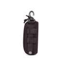 Taktisches Brillenetui 17 x 8 x 5 cm aus 1000D Nylon Faltbares Hartschalenetui mit Karabiner Passend für Gürtel oder Rucksack 4
