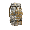 Taktisk militær rygsæk campingrygsæk stor kapacitet vandrerygsæk med flere lommer 60L vandtæt 72 x 34 x 17 cm camouflagemønster 1