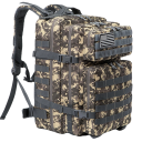 Taktisk militærrygsæk Campingrygsæk Stor kapacitet Rygsæk med flere lommer Vandrerygsæk 45 L 50 x 30 cm Camouflagemønster 1