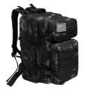 Taktisk militærrygsæk Campingrygsæk Stor kapacitet Rygsæk med flere lommer Vandrerygsæk 45 L 50 x 30 cm Camouflagemønster 2