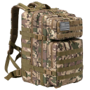 Taktisk militærrygsæk Campingrygsæk Stor kapacitet Rygsæk med flere lommer Vandrerygsæk 45 L 50 x 30 cm Camouflagemønster 5