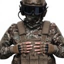Taktiske halvhandsker til mænd med knoebeskyttelse og velcro i polyester og nylon til militær og kamp på motorcykel og i naturen 5
