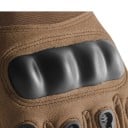Taktiske halvhandsker til mænd med knoebeskyttelse og velcro i polyester og nylon til militær og kamp på motorcykel og i naturen 9
