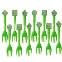 Talheres de plástico para crianças 12 pcs 1