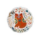 Tallerken med kat og ornamenter 7