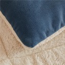 Talvi kaksipuoleinen peitto 180 x 220 cm 4 kg Samettinen peitto lampaanvillalla Tikattu lämmittävä peitto sänkyyn pehmeä talvityyny 2