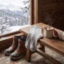 Talvivillaiset sukat 1 pari Unisex EU 38-43 Paksut termosu katto sukka pehmeällä froteella sisällä Lämmin sukka pakkaseen ja kotiin 2