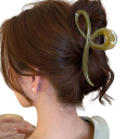 Tamaño universal Clip para el cabello elegante para mujeres Diseño minimalista en arco Clip fuerte para moño y coleta Accesorio estiloso 8