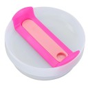 Tampa de substituição para Stanley Cup 10 x 4 cm Tampa de plástico com vedação em silicone Tampa resistente a derrames Tampa com orifício para palhinha Termo-copo 12