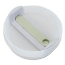 Tampa de substituição para Stanley Cup 10 x 4 cm Tampa de plástico com vedação em silicone Tampa resistente a derrames Tampa com orifício 6