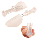 Tampas de plástico para calçado 1 par Comprimento ajustável 22–28 cm Tamanho 34–39 Manutenção da forma do calçado Inserções contra deformação Esticadores de calçado 2