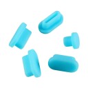 Tampas de silicone para conectores de MacBook Pro 5 unid 4