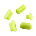 Tampas de silicone para conectores de MacBook Pro 5 unid 6