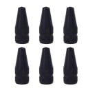 Tampas de válvula de pneus em liga metálica 6 pcs Formato cónico esbelto com ponta arredondada Aderência estriada na parte inferior 2