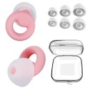 Tampões de silicone para os ouvidos Tampões à prova de água contra ruído Protetores auditivos macios Redução de ruído Tampões acústicos Natação 3