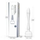 Tampon à micro-aiguilles Derma tampon 140 micro-aiguilles Longueur des aiguilles réglable Micro-aiguilletage Peau Régénération de la peau ABS Acier 2