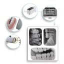 Tand røntgen fosfor plade med magnet, størrelse 2, 31 × 41 mm, intraoral digital RTG sensor, sort, til billedscanner 3