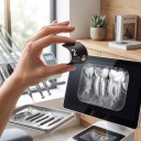 Tandarts röntgen fosforplaat met magneet, maat 2, 31 × 41 mm, intraorale digitale röntgensensor, zwart, voor beeldvormingsscanner 6