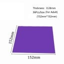 Tandgummibarierefolie til voksne 36 stk 15,2 × 15,2 cm tykkelse 0,28 mm latex til isolering af arbejdsfeltet 2