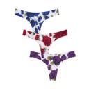 Tanga da donna con stampa di rose 2