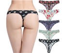 Tanga de dama cu imprimeu de flori 1