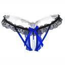 Tanga de mujer con perlas y encaje 6
