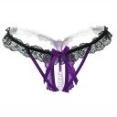 Tanga de mujer con perlas y encaje 8