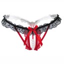 Tanga de mujer con perlas y encaje 5